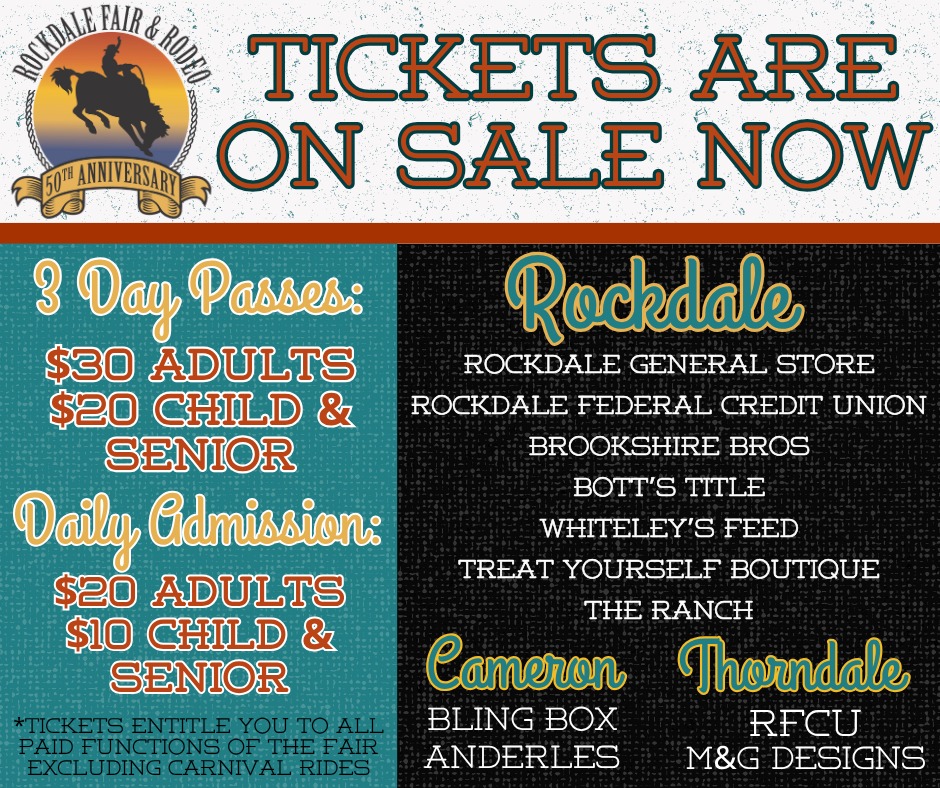 Rockdale - 🎡 The countdown is on! Tickets for the 50th Anniversary ...