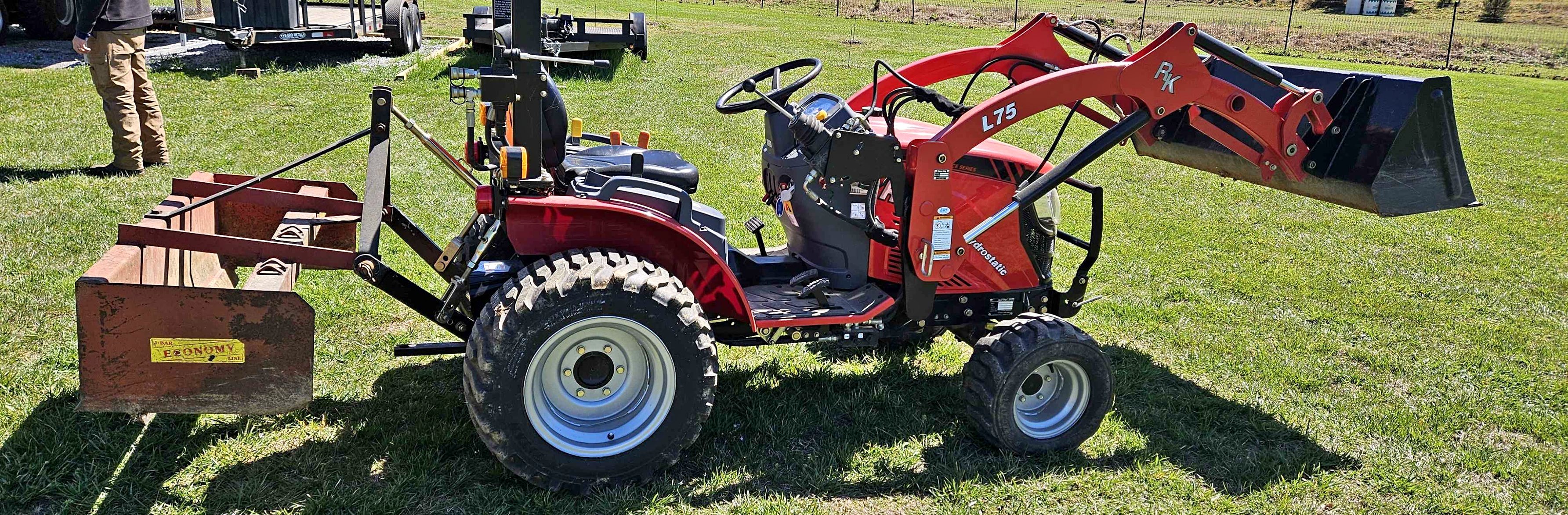 RK24 Tractor with Loader & Box Blade - Lawn Mowers - Maryville ...