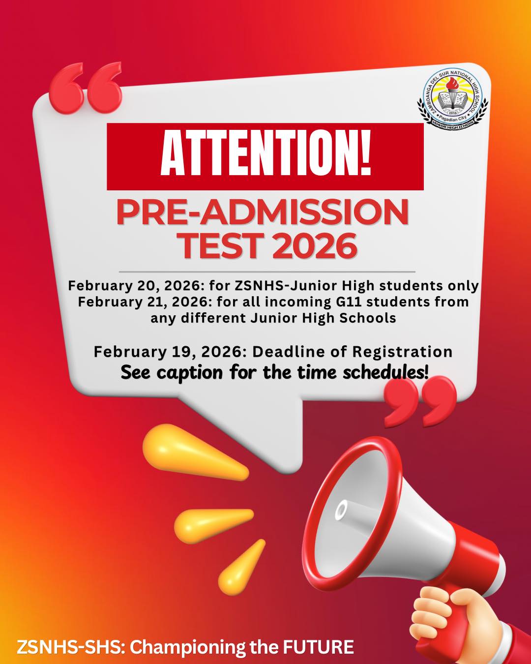Zamboanga del Sur National High School - Senior High School | Pagadian City