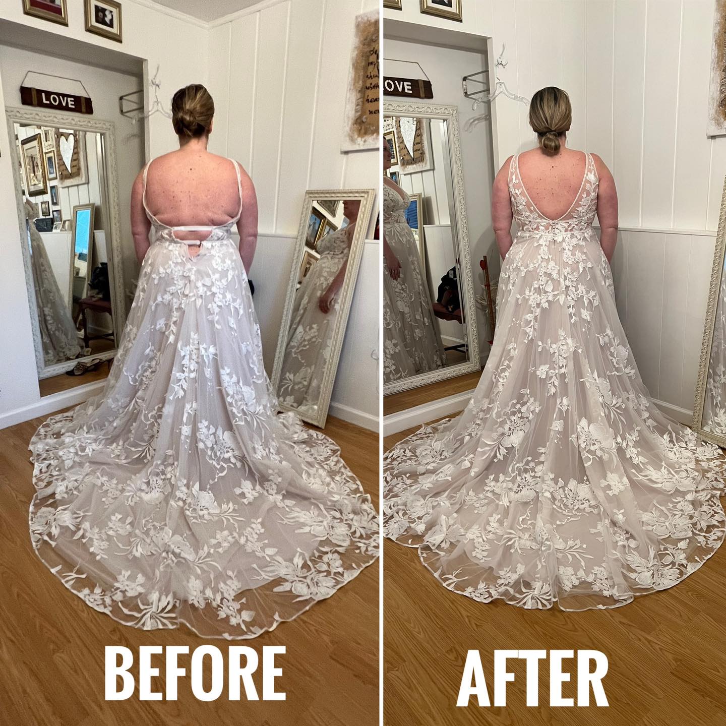 fitted lace wedding dress Normal Rib Long Sleeve Dress in Fawn XL main image 1