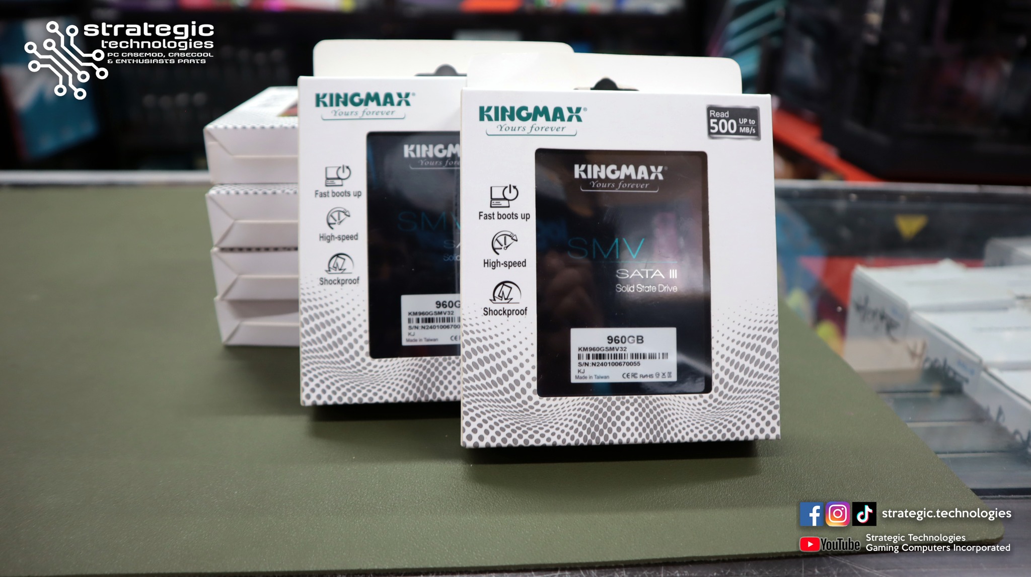 Strategic - 960GB Kingmax KM960GSMV32 SMV SATA6 2.5inch SSD 