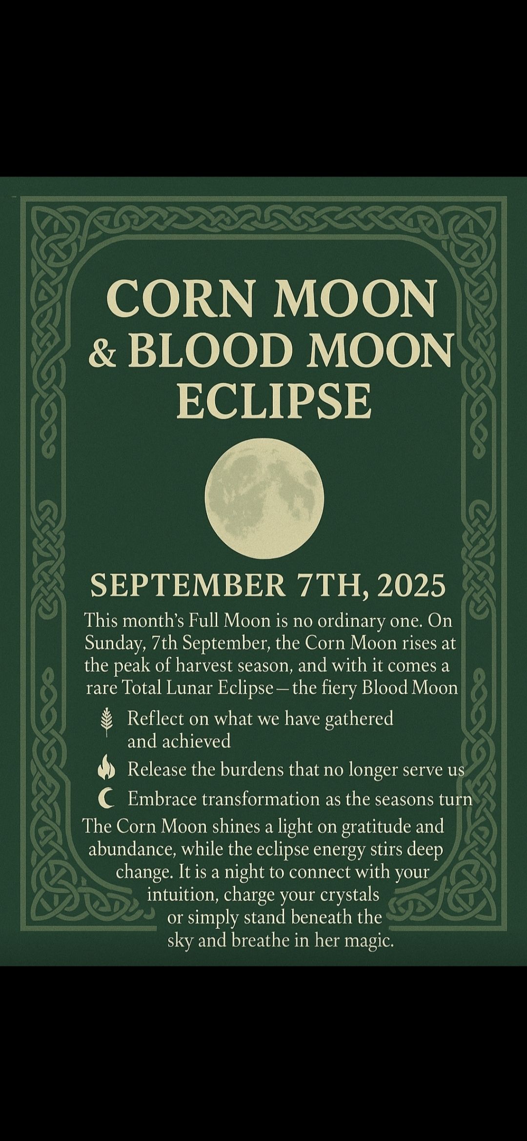The Sacred Tree - WATCH OUT FOR IT! 🌕 Full Corn Moon &... | Facebook