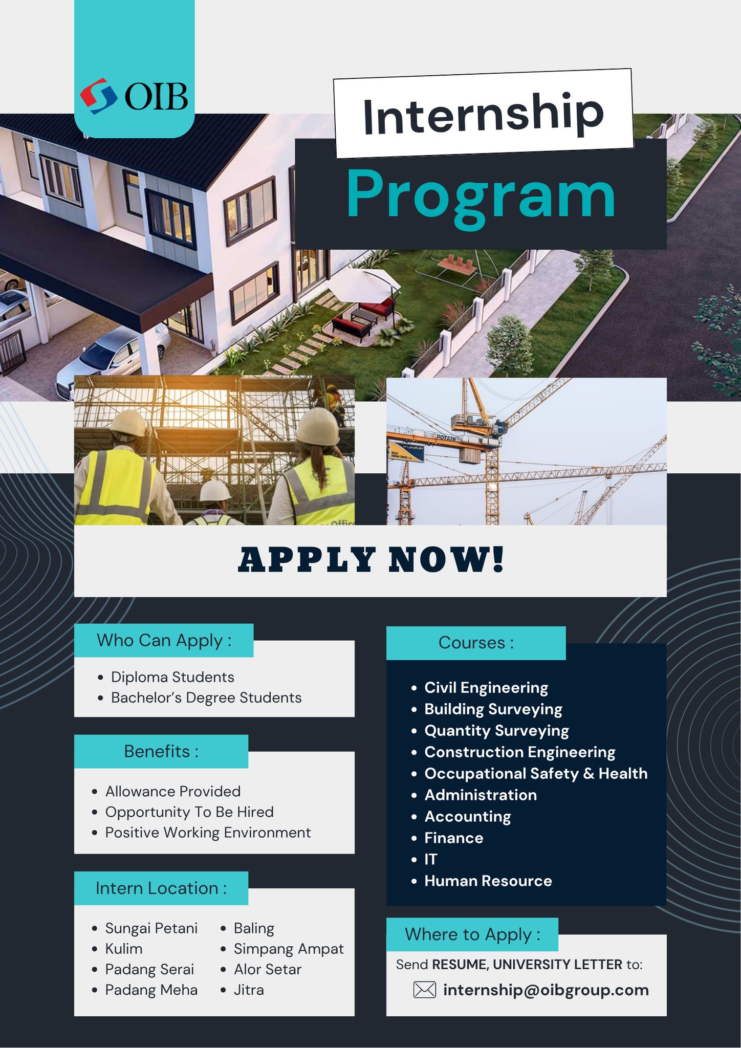 🌟 OIB Internship Program – APPLY... - UCSI Career Services | Facebook