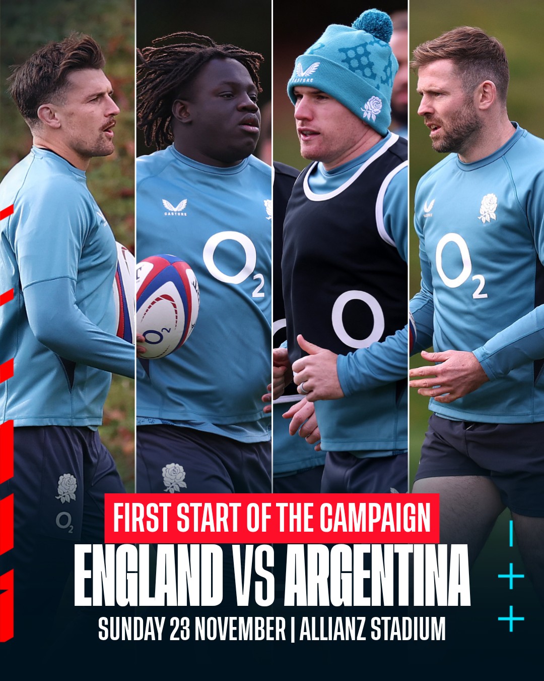 England - Ready to take on Los Pumas 👊 Henry Slade, Asher Opoku ...