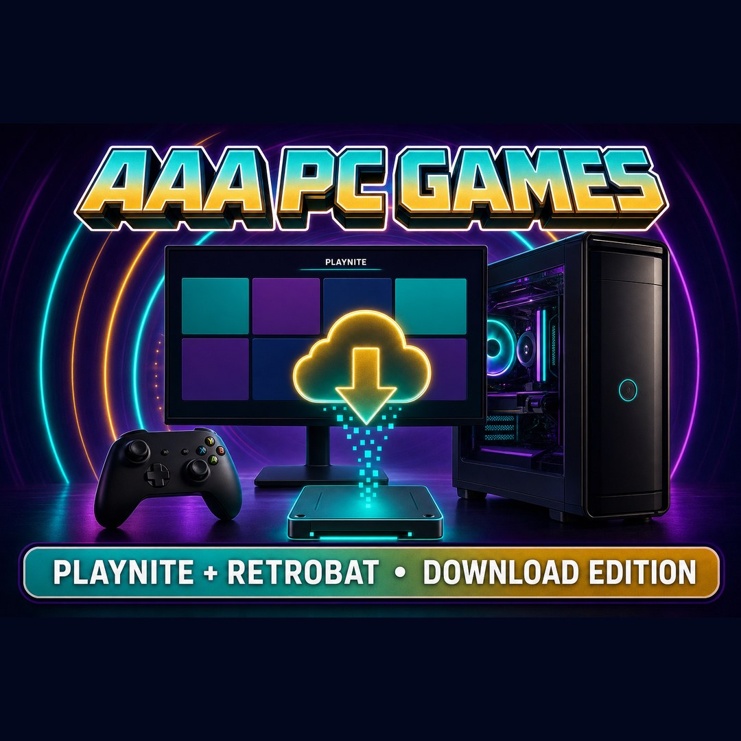 その他 3 Games ⚡ 12TB AAA PC Games Hard Drive with RetroBat - Windows PC - 380+