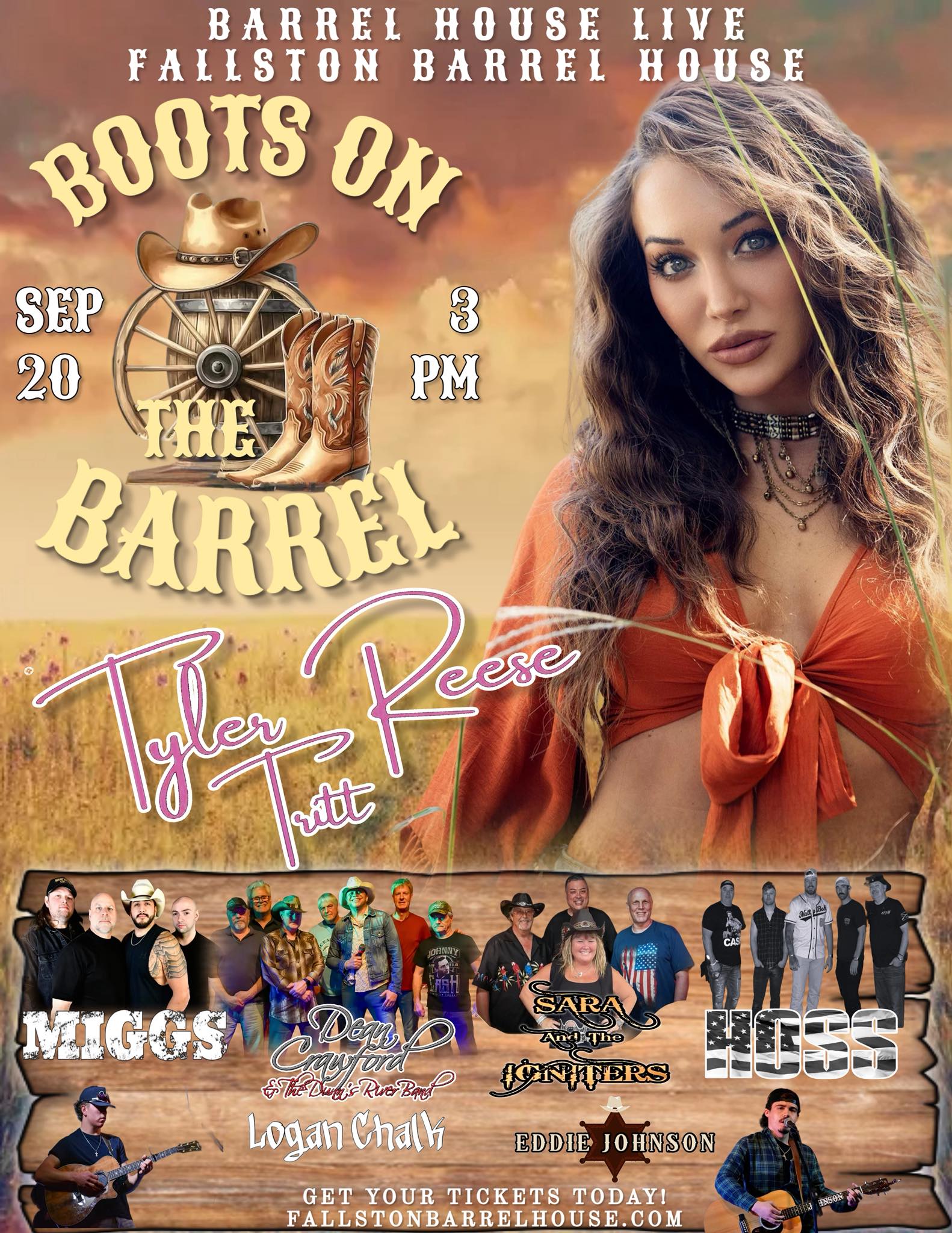 The countdown is on! Boots On The Barrel Country Festival is 