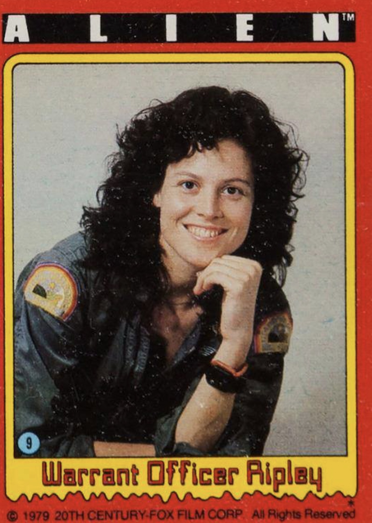 エイリアン トレーディングカード RIPLEY ALIEN Warrant Officer Ripley card collectable 1979