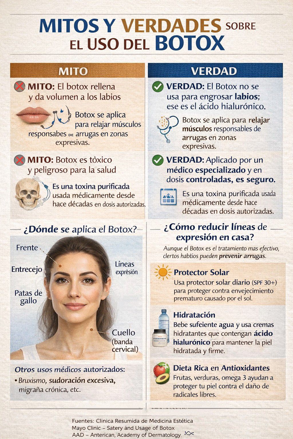 Belleza - LOS MITOS Y VERDADES DEL BOTOX Y EL ÁCIDO HIALURÓNICO ¿Qué es ...