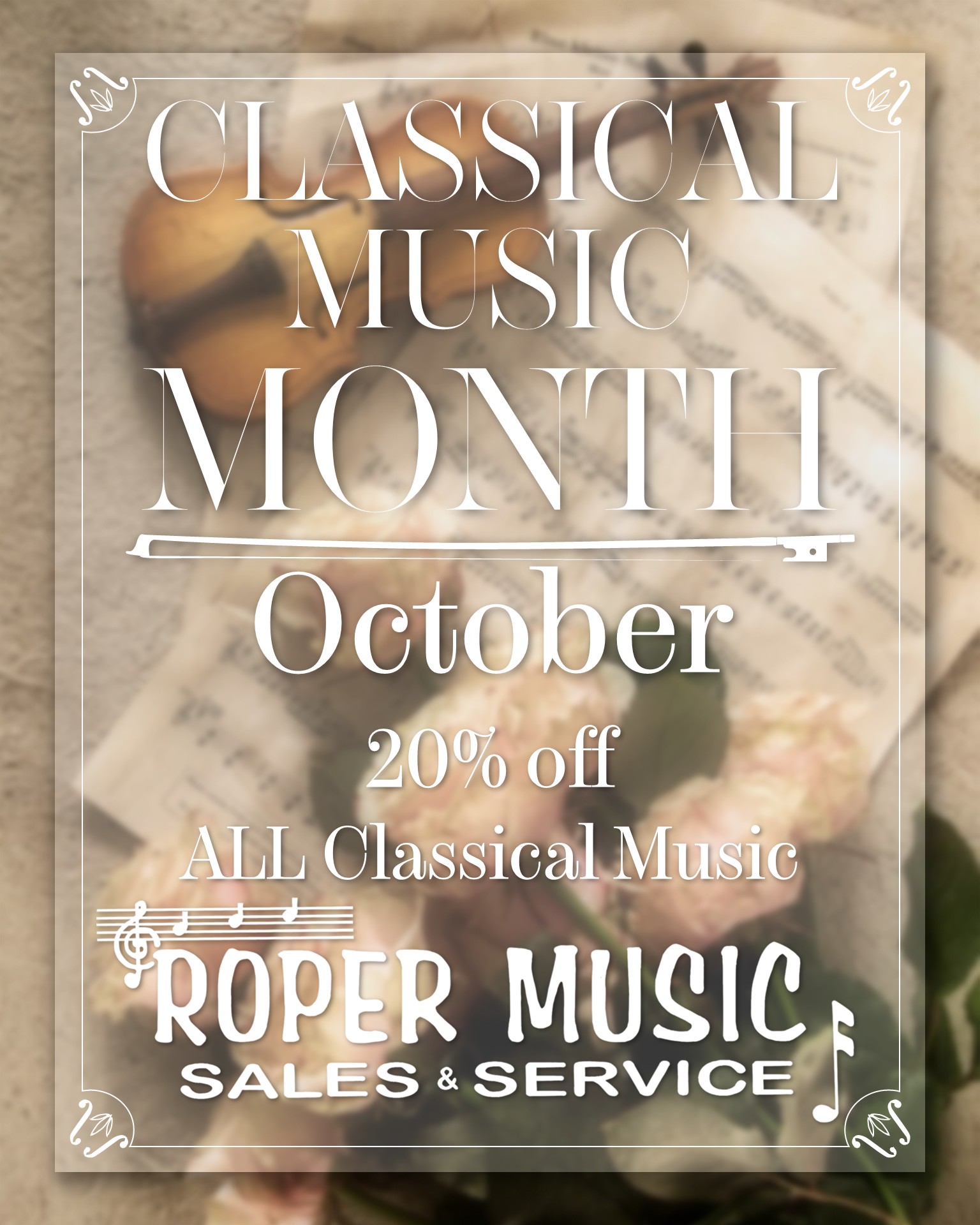 Roper Music - 🎼 October is Classical Music Month! 🎼... | Facebook