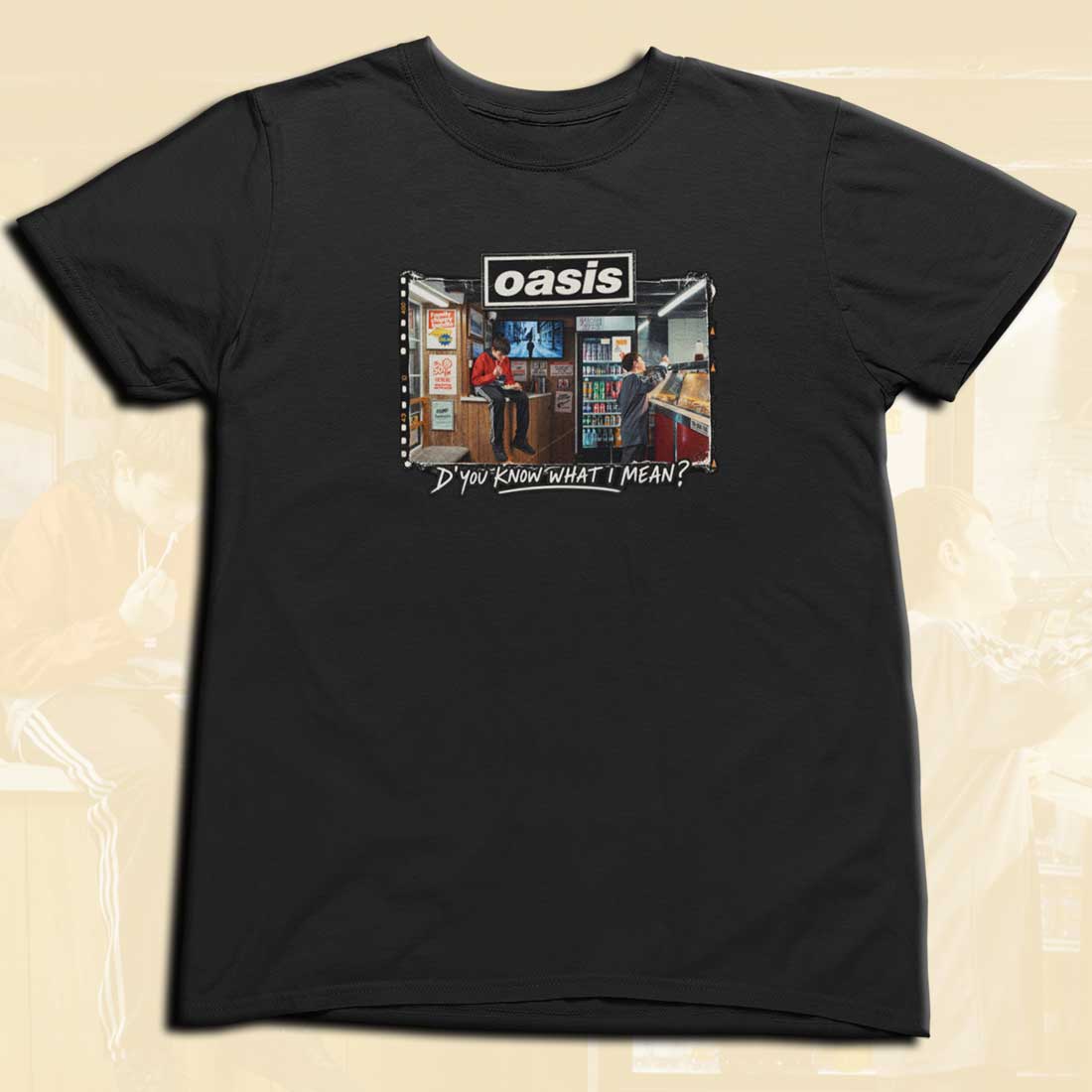 Oasis d'you know what I mean t-shirt