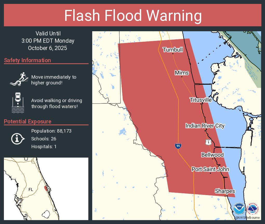 Talk - A Flash Flood Warning has been issued for Titusville, Port Saint ...