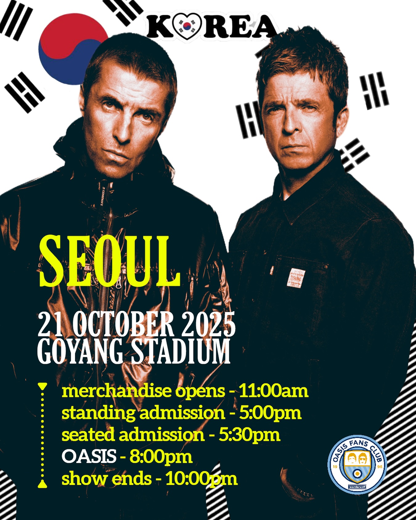 Oasis live in Seoul, 21/10/25 🇰🇷 📷 Joshua Halling / Harriet