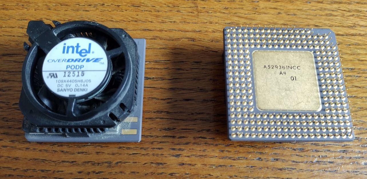 Pentium Overdrive CPU found in vintage computer lot