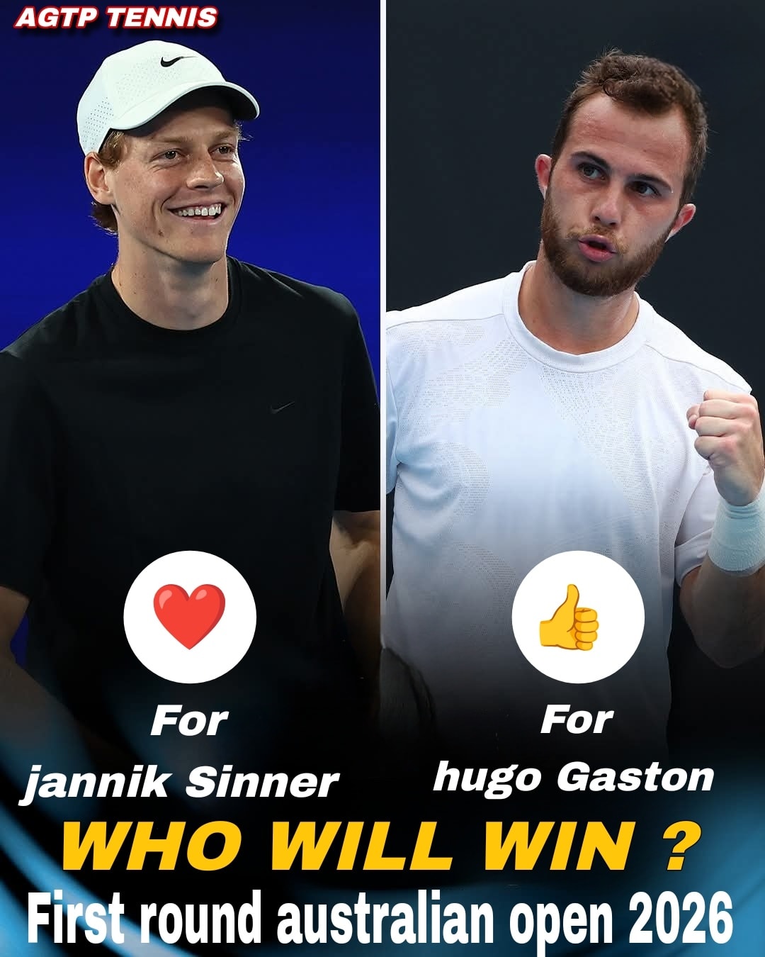 AGTP Tennis - 🔥 FIRST ROUND SHOWDOWN – AUSTRALIAN OPEN... | Facebook
