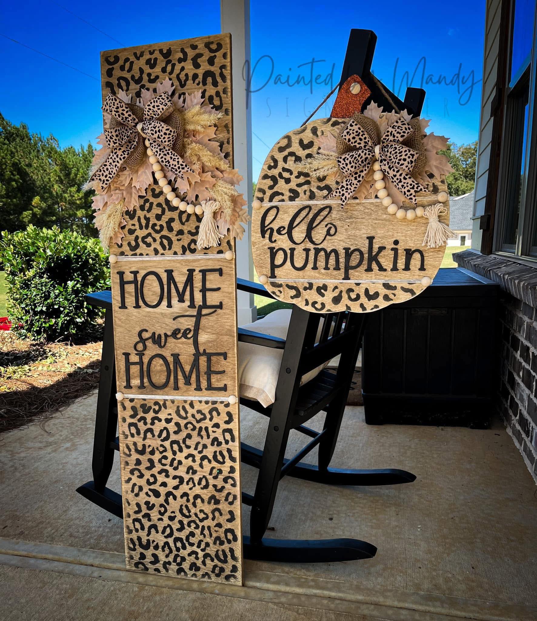 Painted - This cheetah print ribbon is my favorite! I love it on these ...