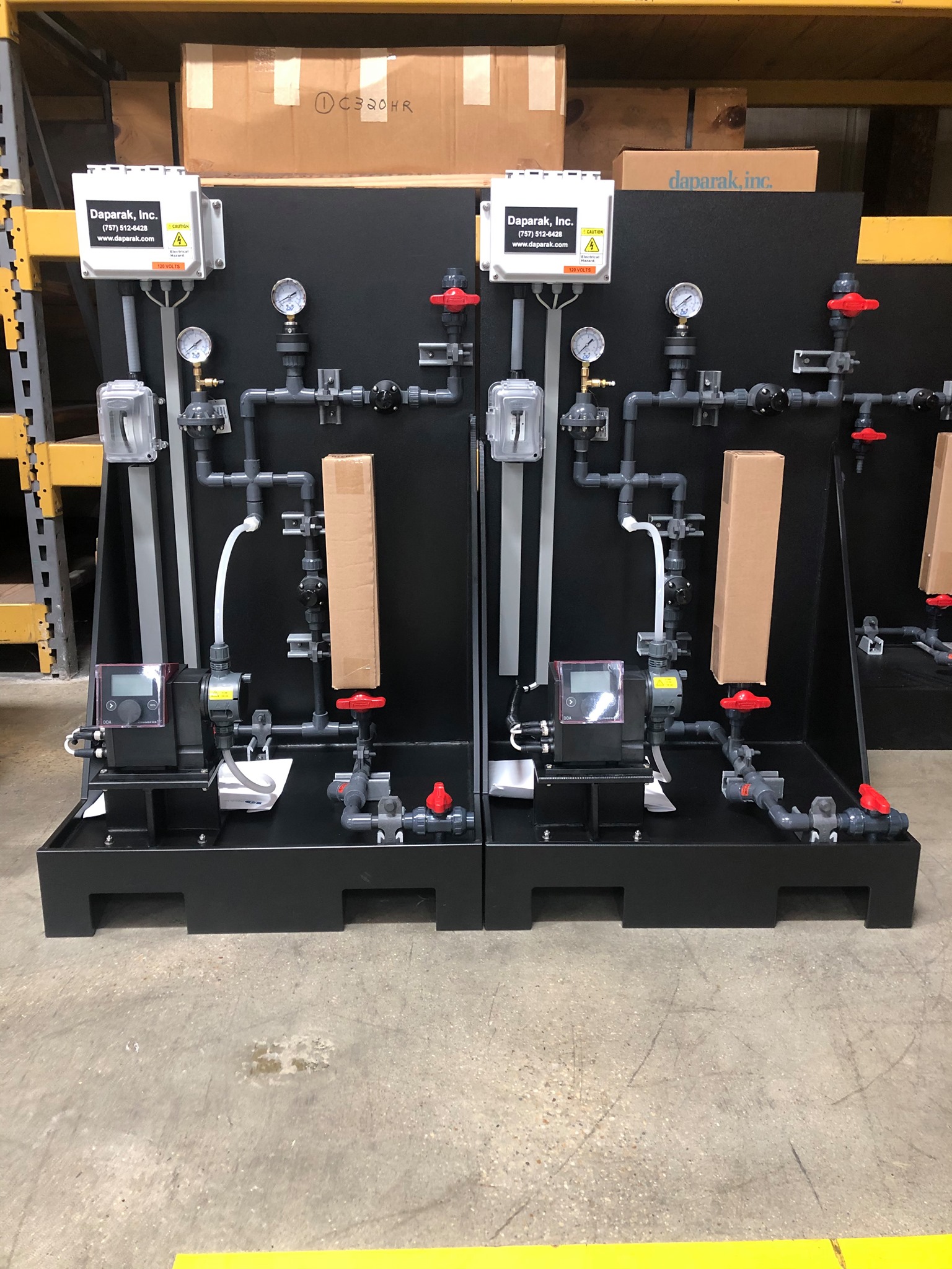 Daparak, Inc. - Two-Simplex DDA Grundfos Chemical Feed Skids heading ...