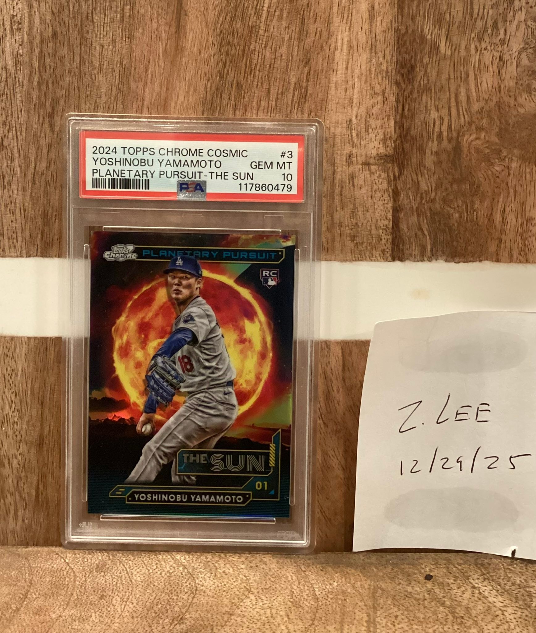 2024 Topps Chrome Cosmic Paul Skenes - THE SUN ? PSA 10 Open 10-6 