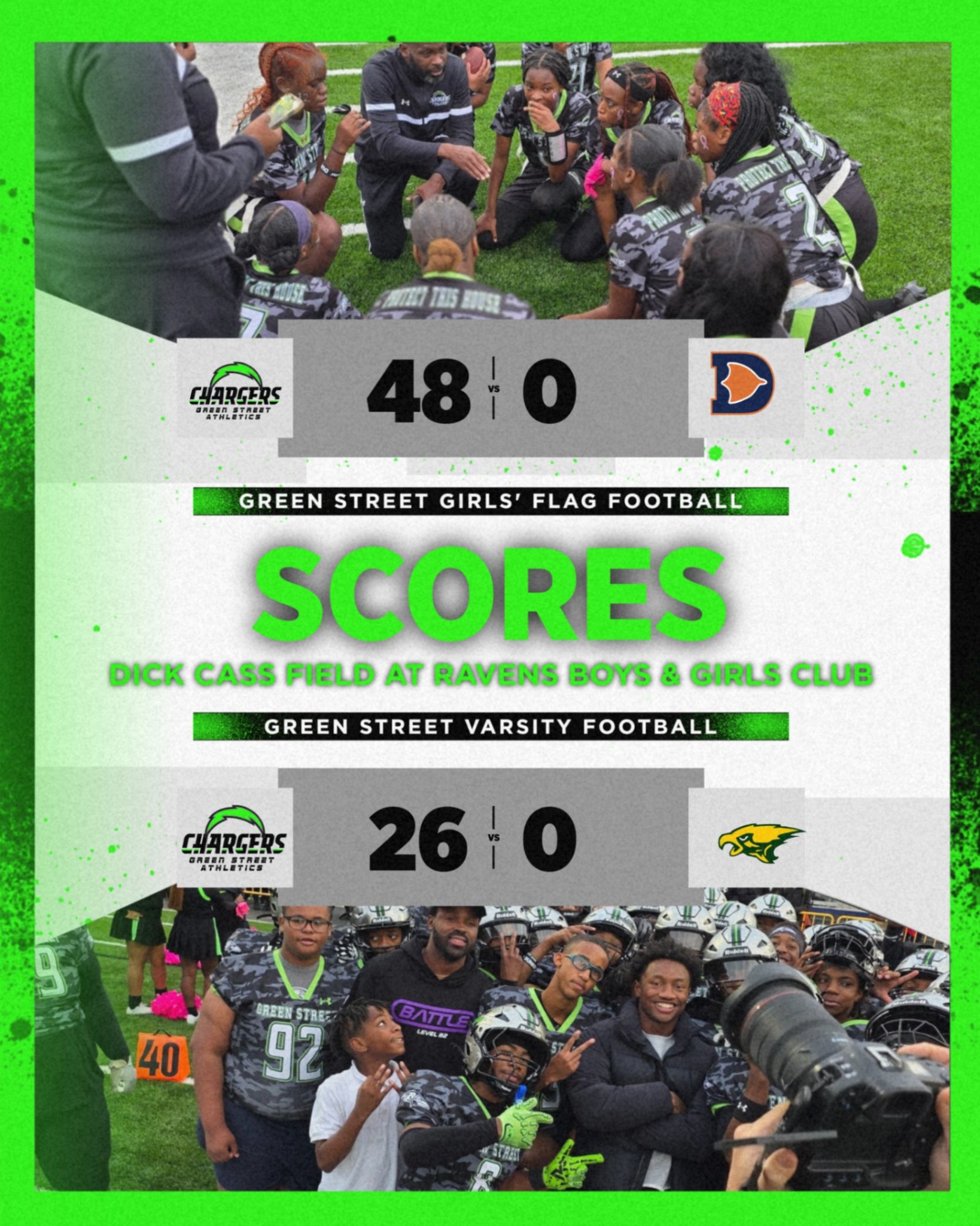 Green - 🏈 What. A. Night. 💚🖤 History was made in our brand new stadium ...