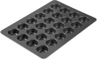2 Moules à Muffins Antiadhésifs - 24 Cavités, Acier Carbone, 35x26x3.5cm