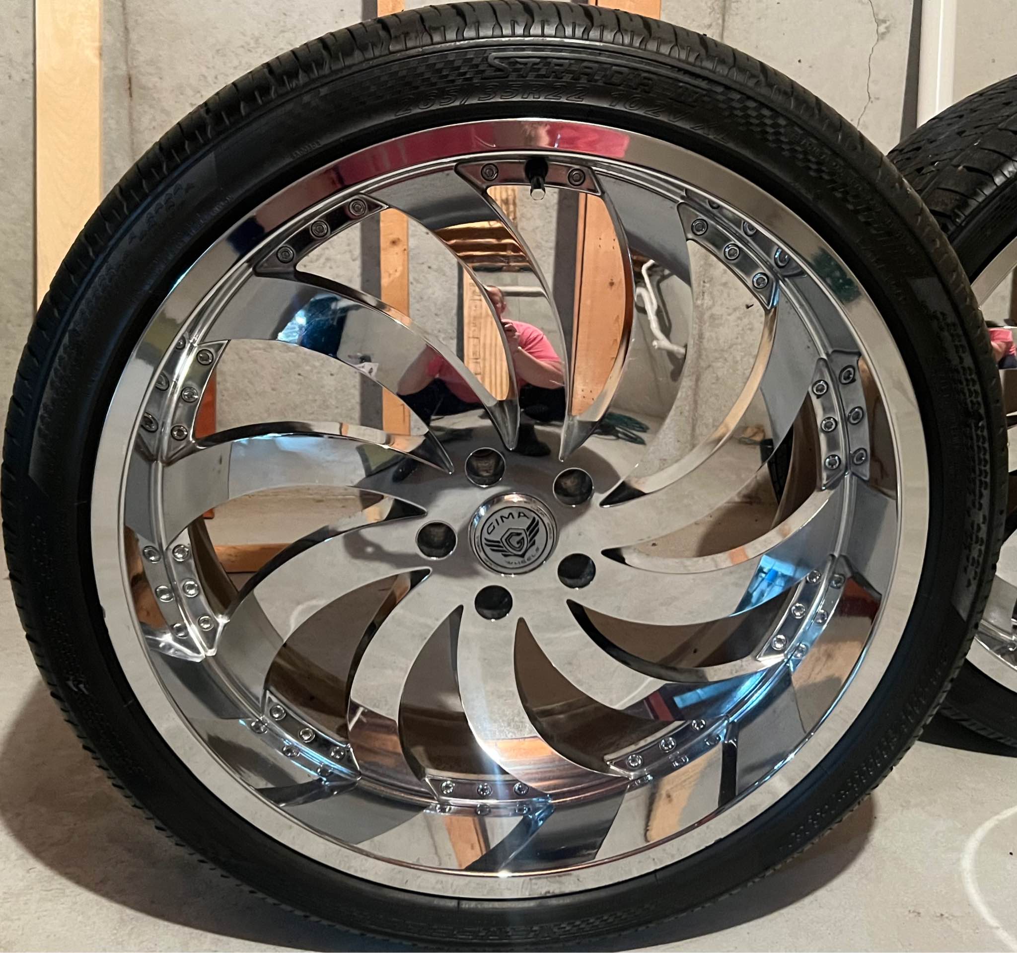 22” Gima Rims and Strada Tires - Car Wheels, Tires & Parts - Plainfield ...