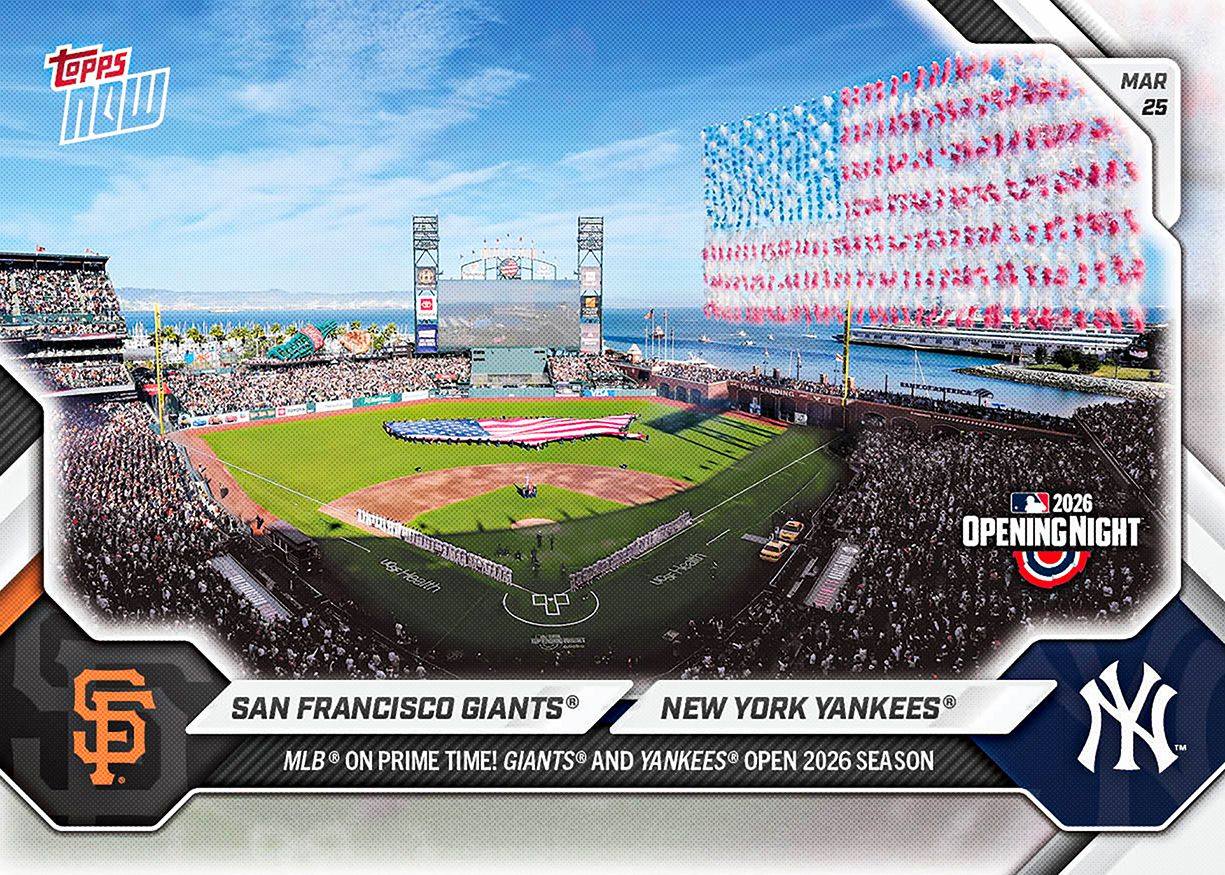 2026 MLB Topps NOW Card #1 is here! We can
