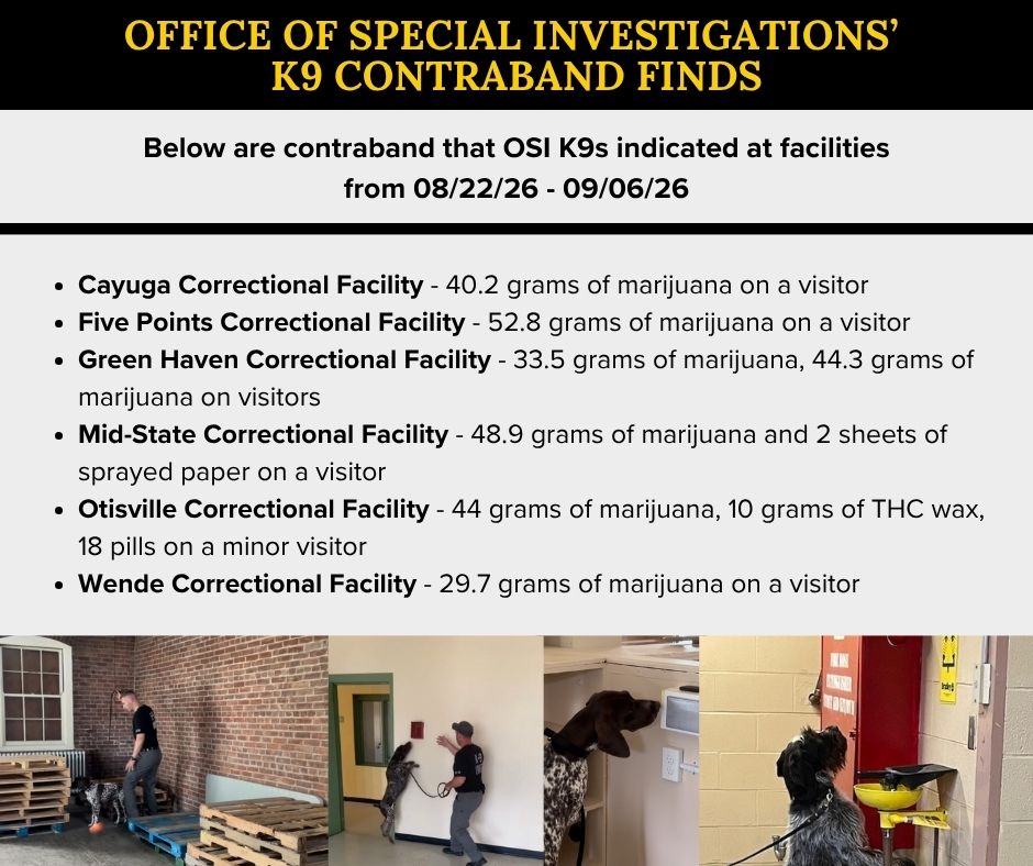 NYS Department of Corrections and Community Supervision | Albany NY