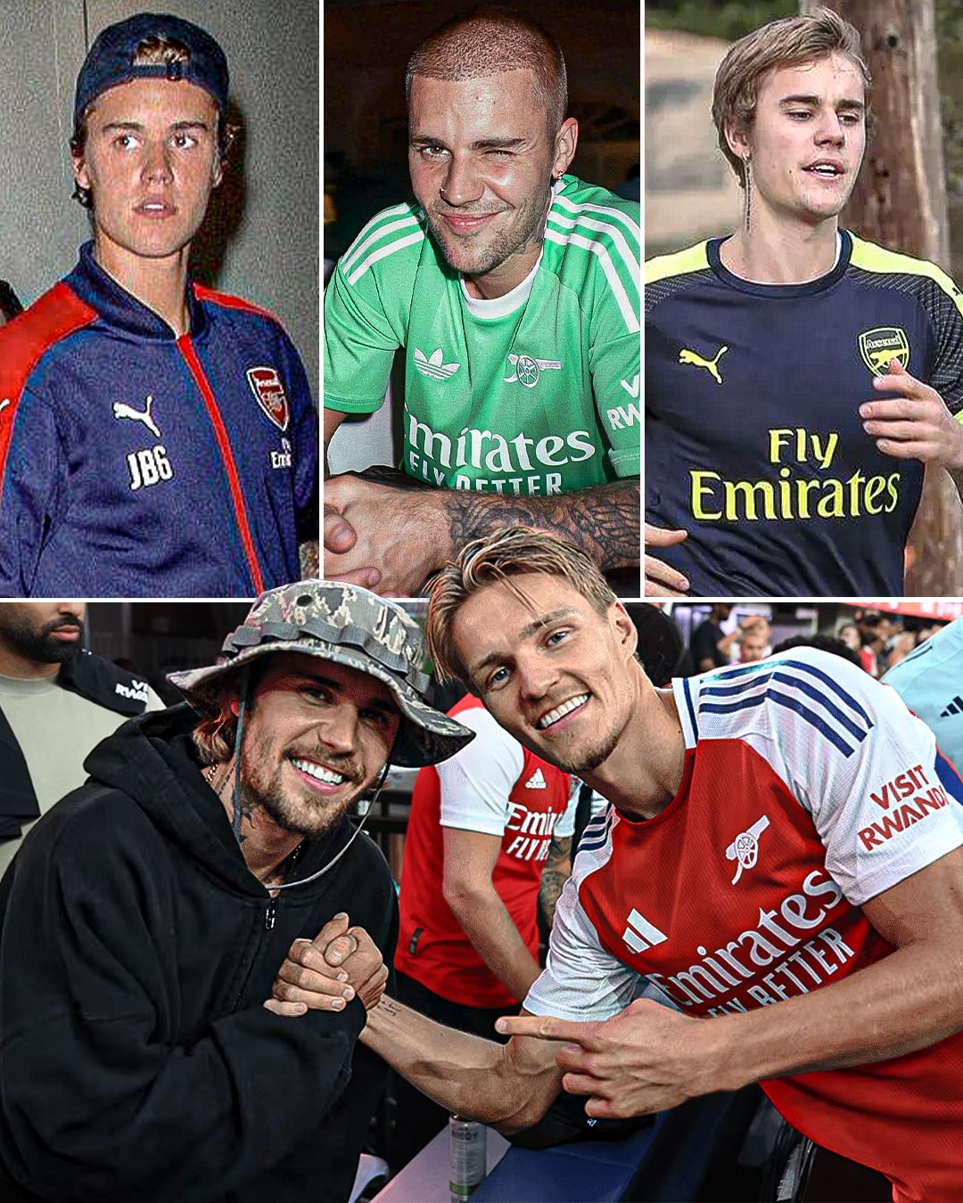 It has 𝐚𝐥𝐰𝐚𝐲𝐬 been Arsenal for Justin Bieber ❤️👊