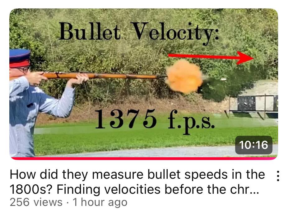 Paper - If you ever wondered how they measured bullet velocity before ...