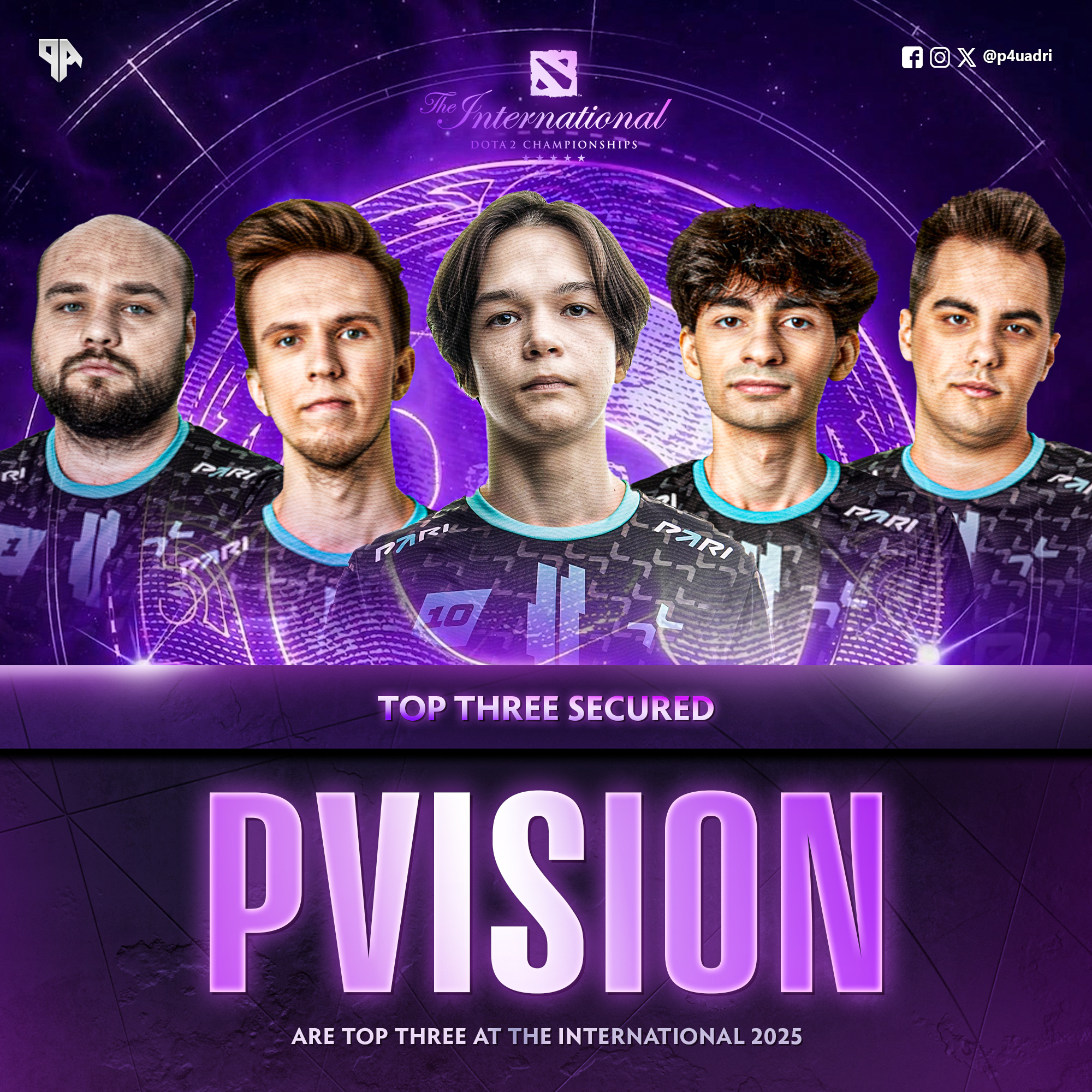 Pau - PVISION are Top 3 at The International 2025 #Dota2 #TI14 | Facebook