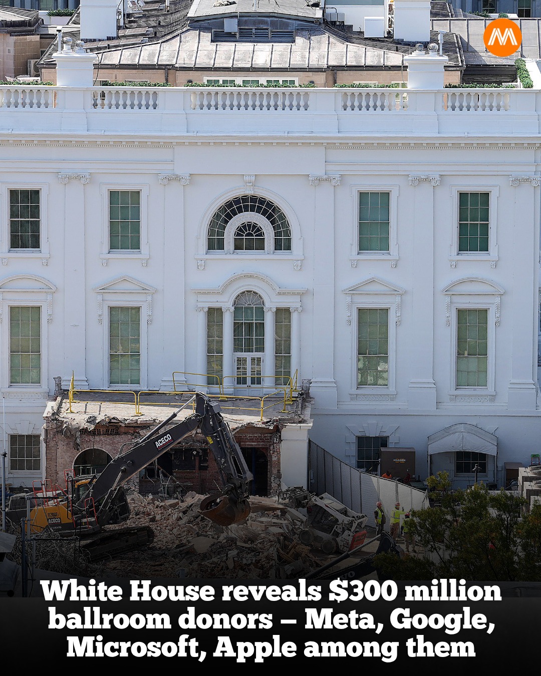 McGill - The East Wing of the White House was demolished Thursday to ...