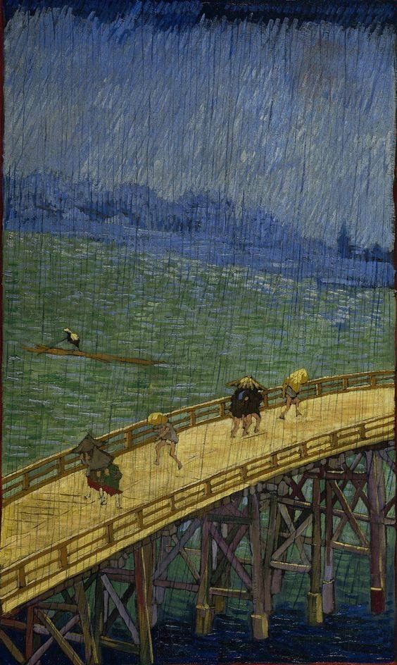 Vincent Van Gogh Bridge in the Rain (1887)