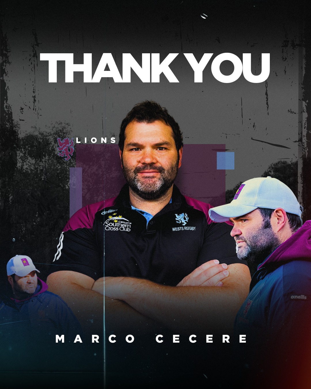 Wests - Thank you Marco! Wests Rugby are announcing that Head Coach ...
