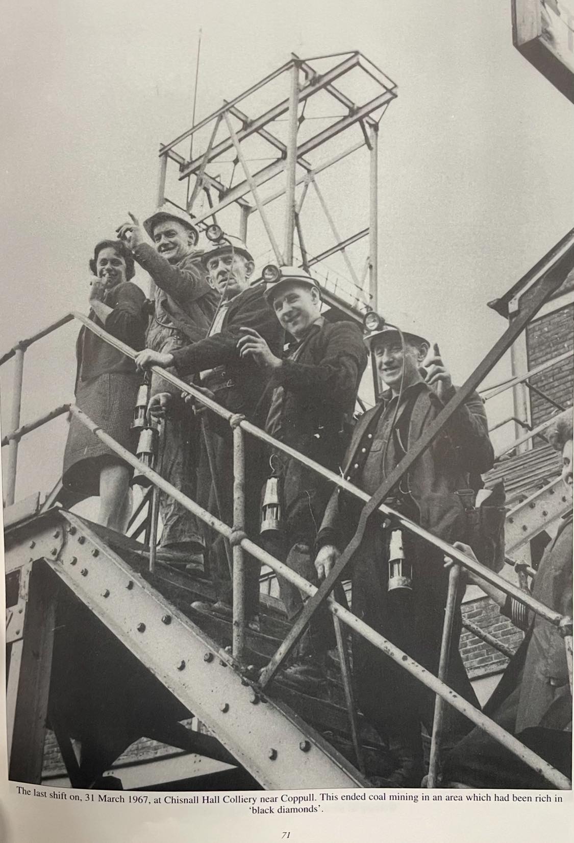 coal mines uk | Two ladies on steps 👋 last shift 👍 | Facebook