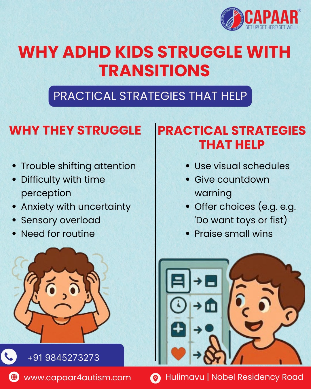 Capaar4Autism - Kids with ADHD often find transitions... | Facebook