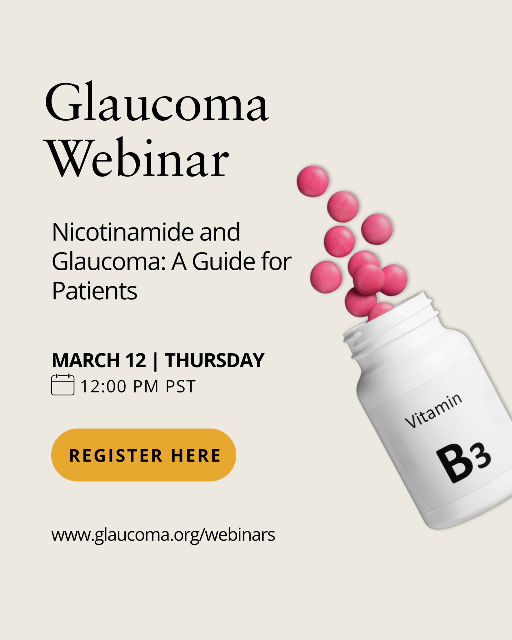 Nicotinamide's role in glaucoma care and treatment