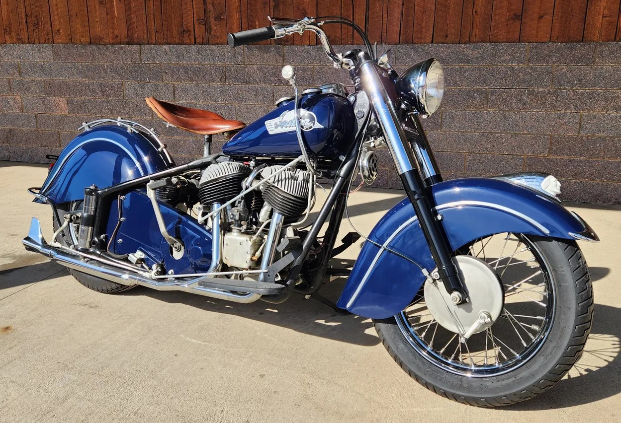 The girder forks on this 1946 Indian Chief appear possibly