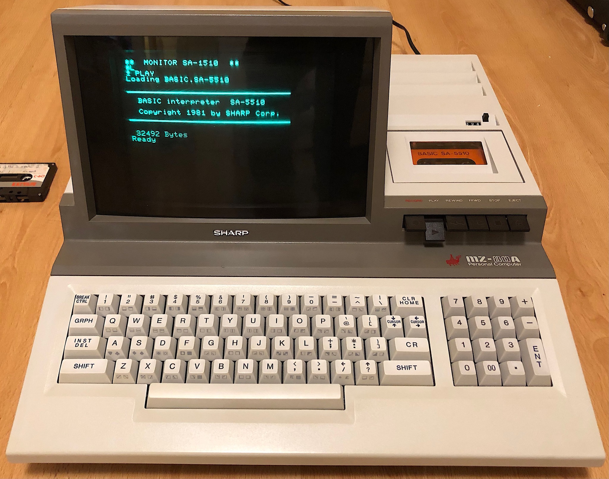 SHARP MZ-80K FCS (First customer shipment) August 1979 - 8 Bit