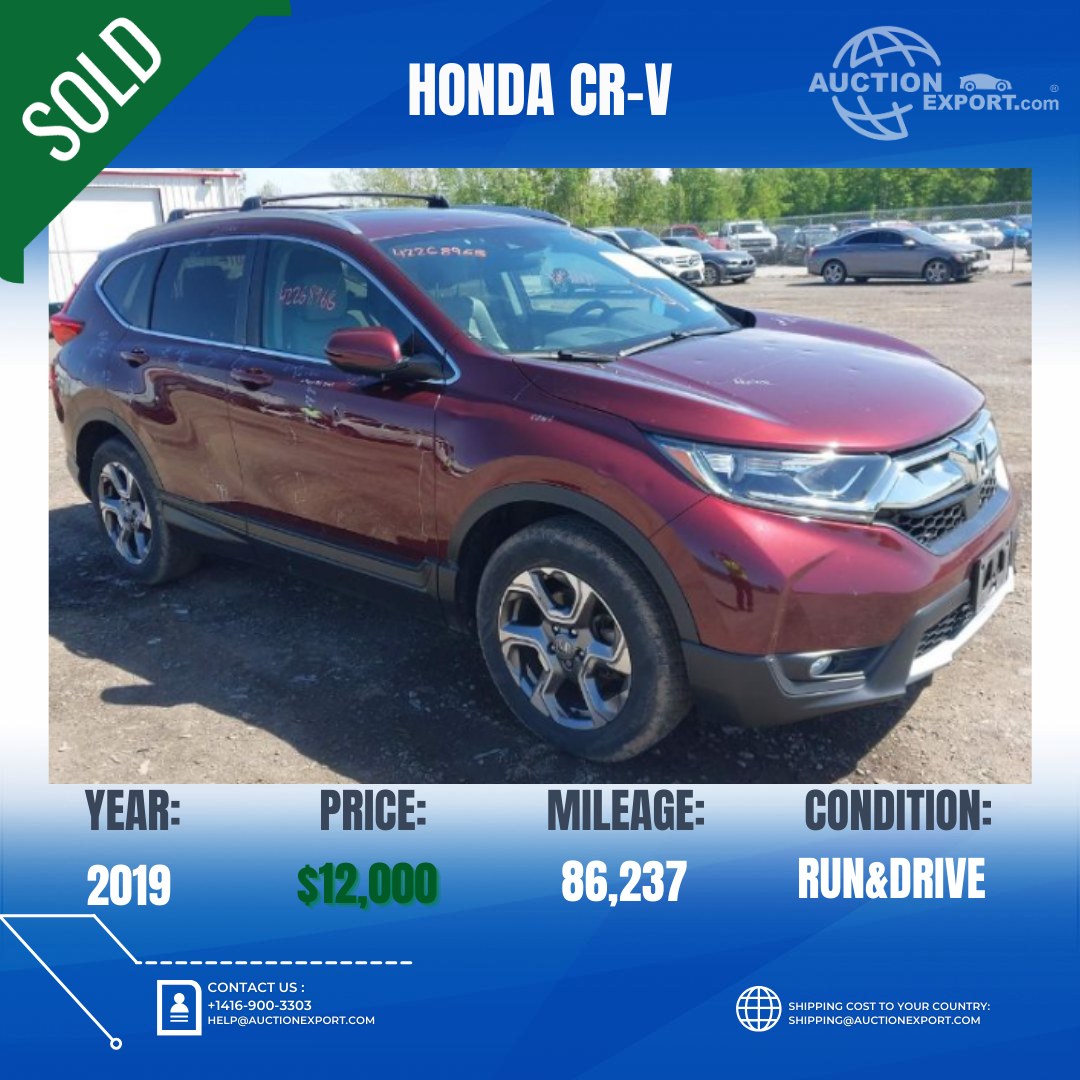 2019 #HONDA #CRV SOLD for $12,000 Total cost (including fees and