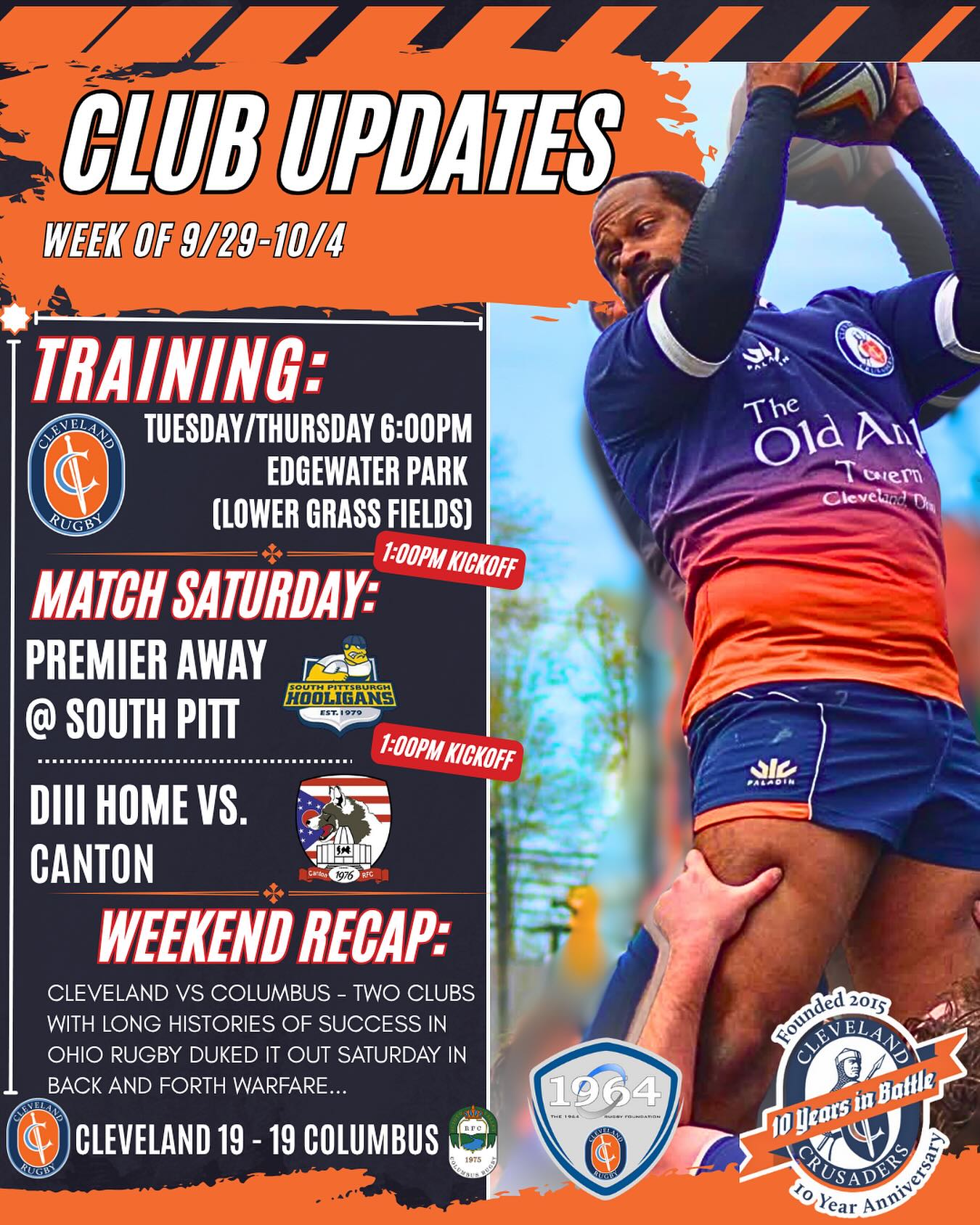 Cleveland - Take a look at this week's events for Cleveland Rugby ...