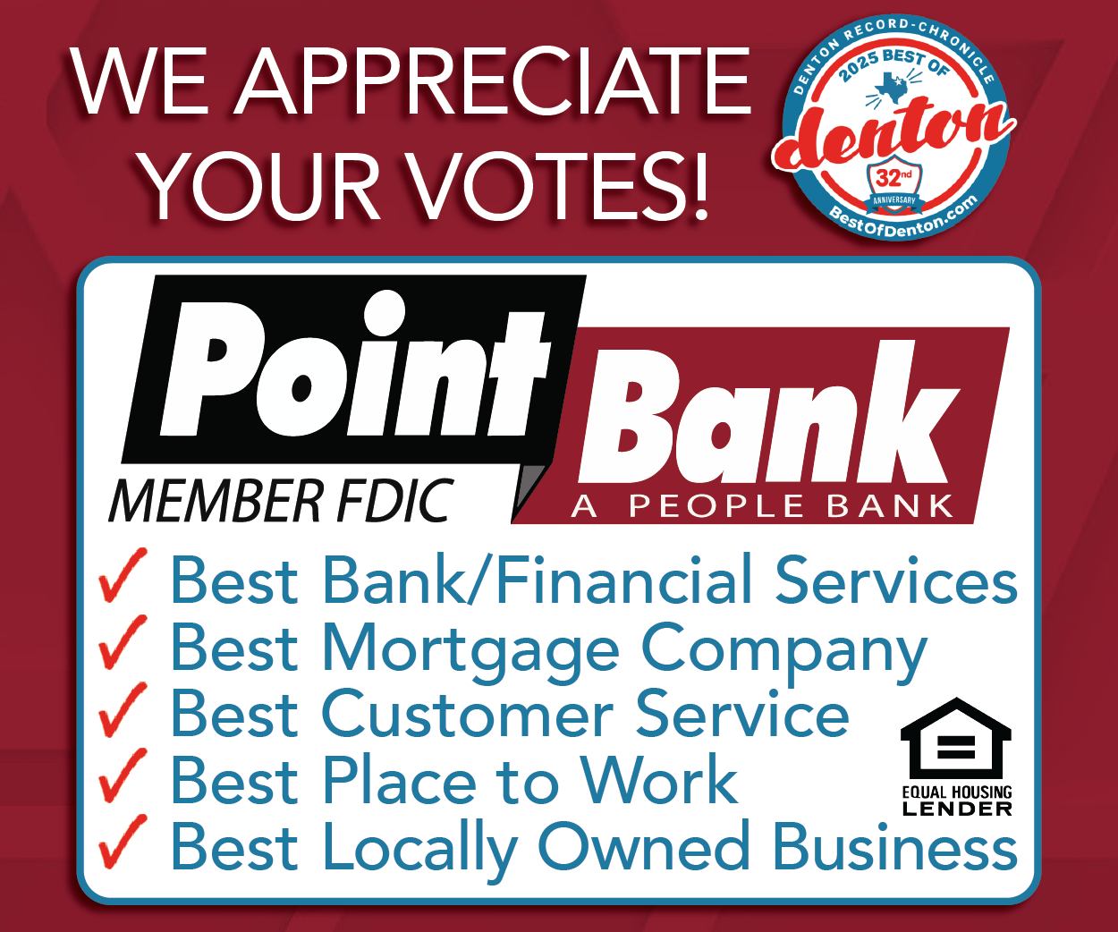 Denton - #Ad - For more than 140 years, PointBank has been proud to ...