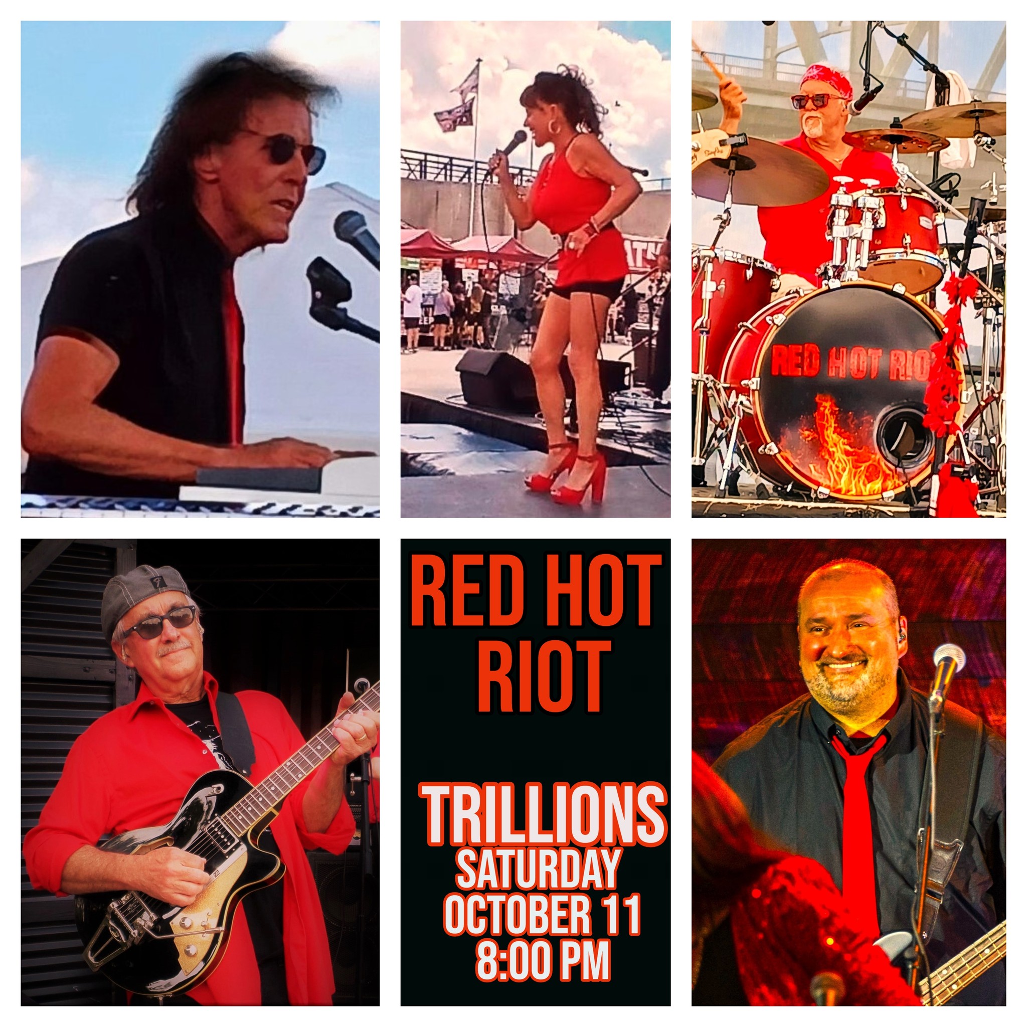 RED HOT RIOT Rocks Trillions-Saturday October 11th-8:00 PM