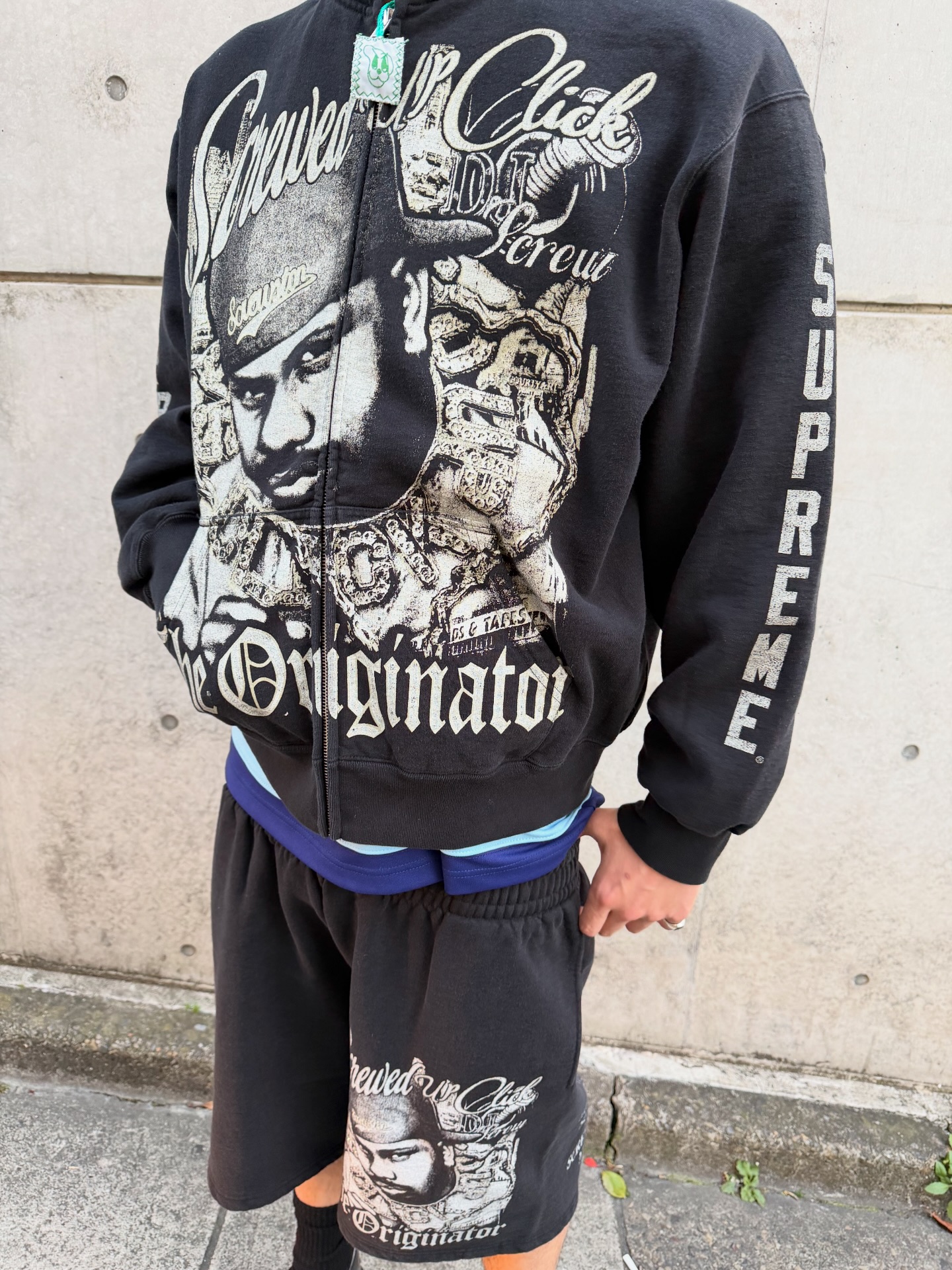 遊歩道店 SUPREME x DJ Screw 26SS Zip Up Hooded Sweatshirt x DJ 