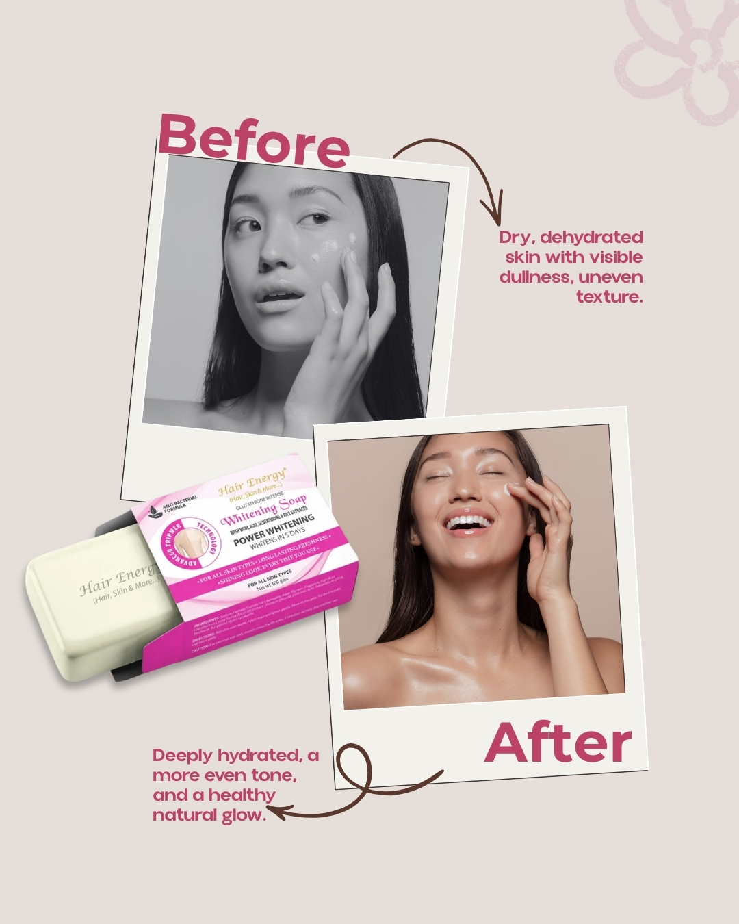 is kojic acid or glutathione better Transform dry, uneven skin into a deeply hydrated, radiant complexion! 🫧 Formulated with Acid, Glutathione, and rice extracts, the Hair Energy Whitening Soap works in just 5 days for a lasting use one bar for Medicube AGE-R Glutathione Glow ET-GWP Size:1 Kilogram (2.2 lbs)