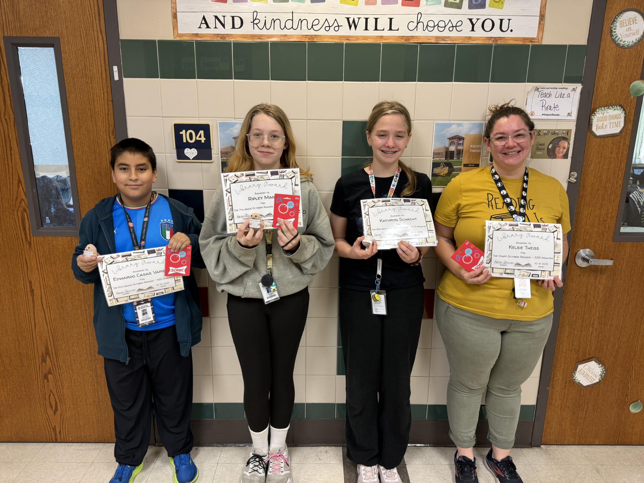 Congratulations to our October... - Jim Barnes Middle School | Facebook