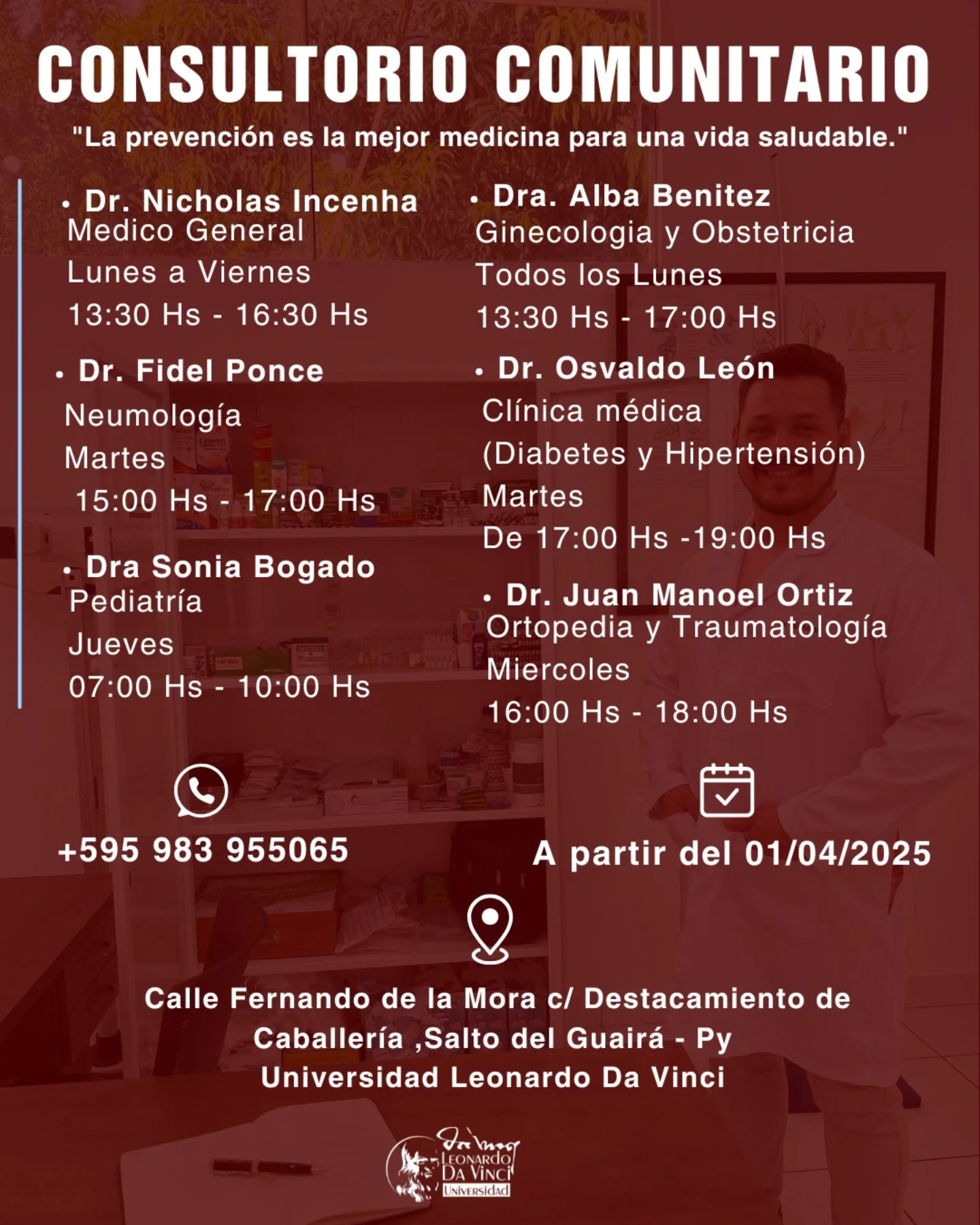 Universidad - 🩺 ¡Abrimos el Consultorio Comunitario de la Universidad ...
