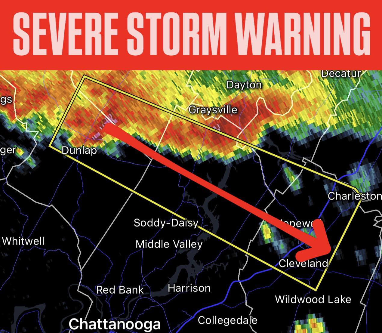 Tornado Warning Cleveland Tn