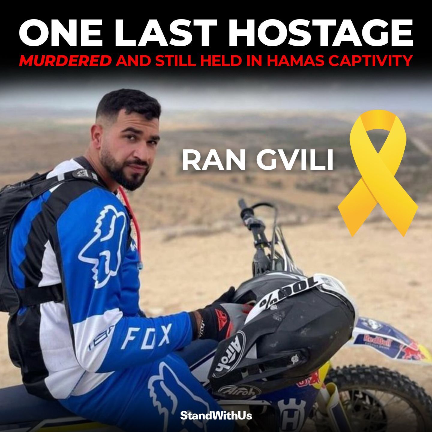 StandWithUs - For over 800 days, we have waited for Ran.... | Facebook