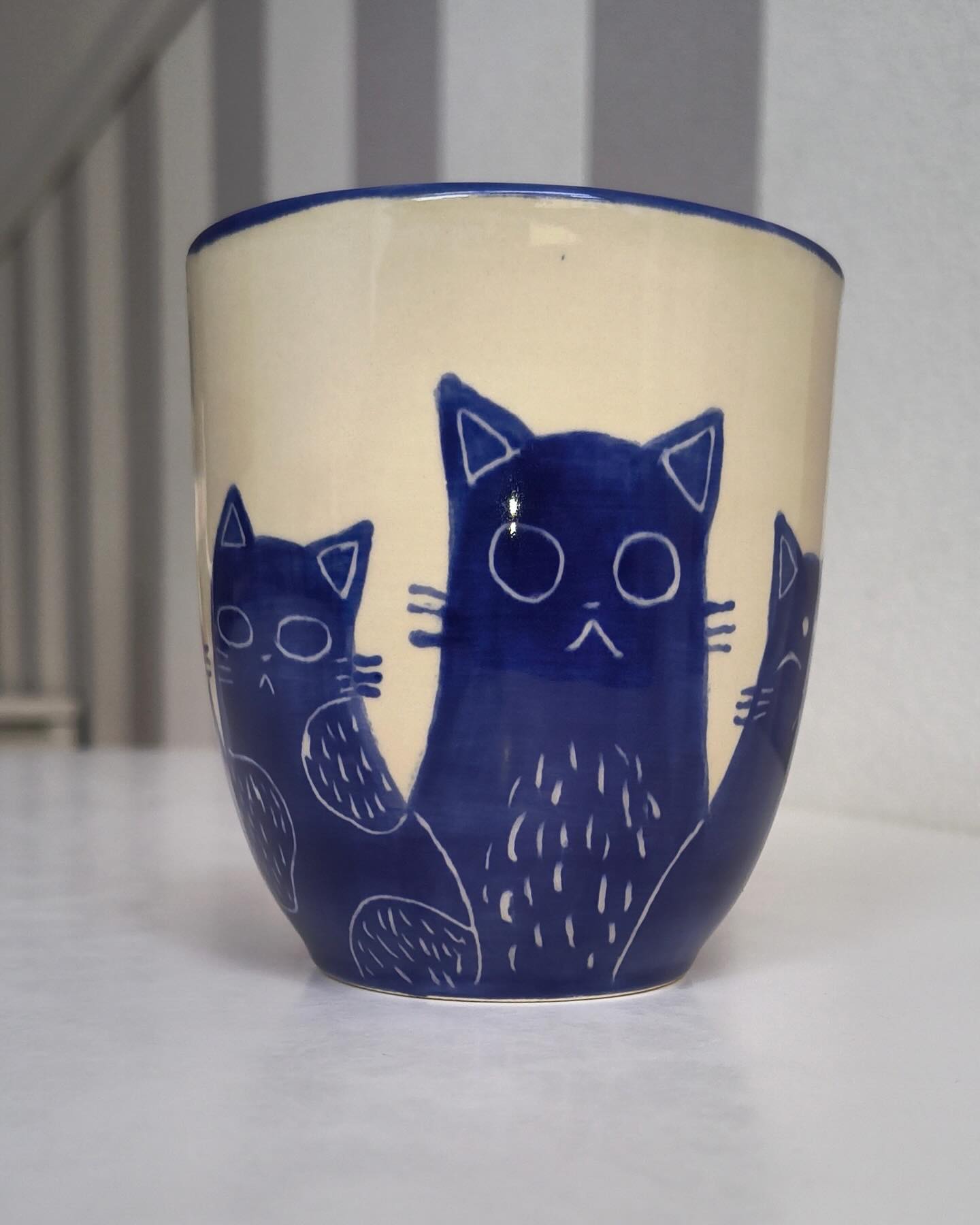 Wir lieben Katzen und wir lieben Kratzen. Der Becher ist so schön geworden! 🙀😻✨