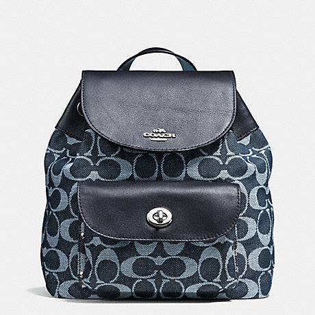 coach billie backpack denim Court In Signature Facebook