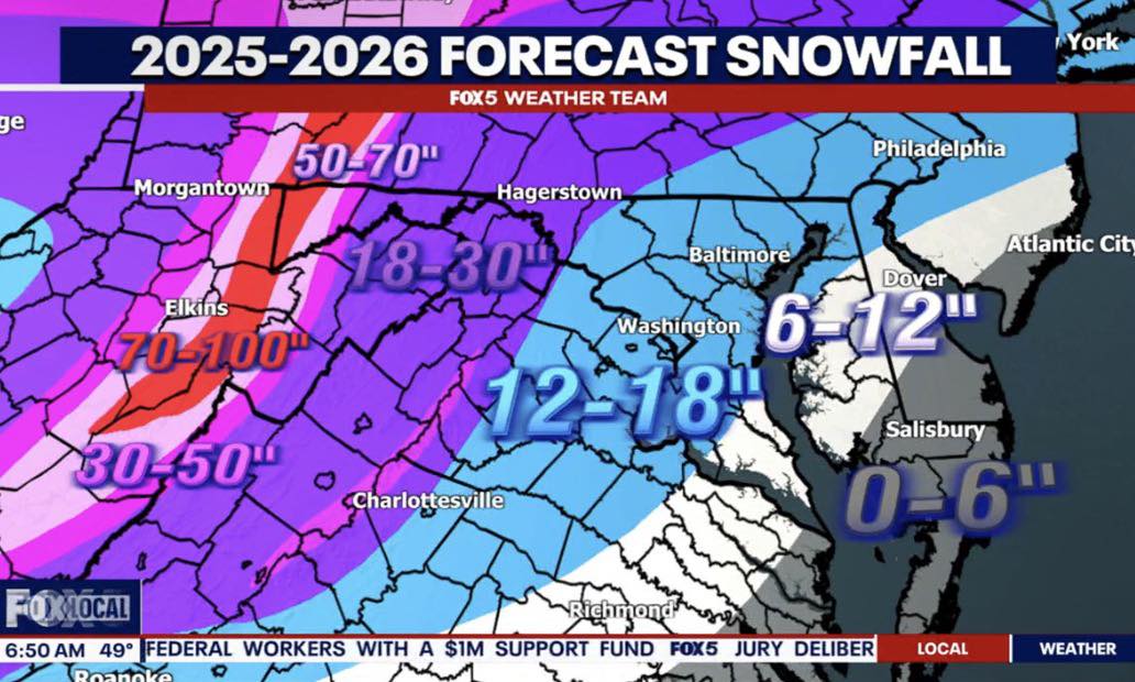 Mocosnow - 12–18 Inches Expected for D.C. Region in FOX 5’s 2025–2026 ...